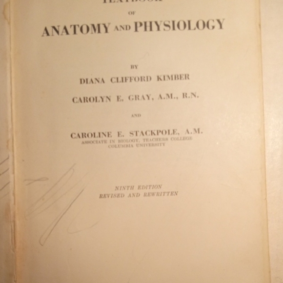 1936 9th edition textbook of anatomy and physiology - Picture 3 of 6
